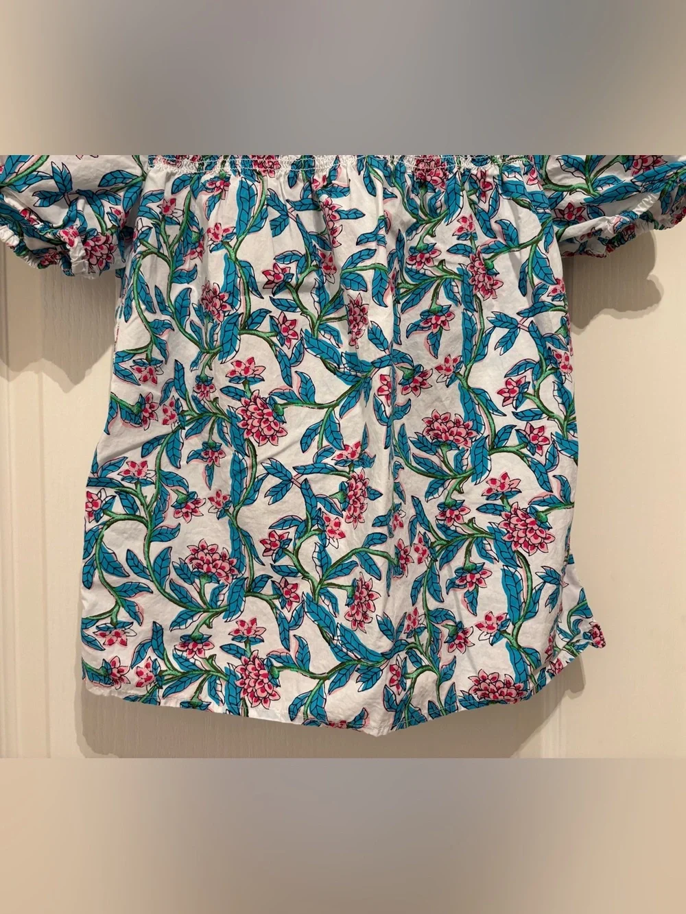 Women’s J.Crew floral puff sleeve blouse size XXS